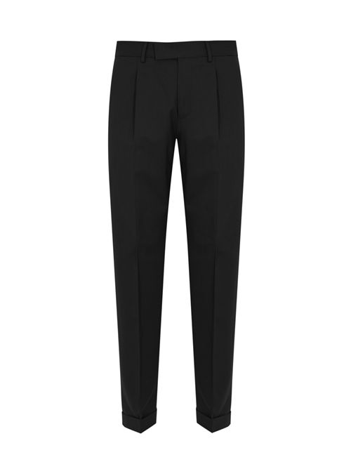 Pantalone in misto lana con pinces Nero PT TORINO | RFZAZ40FWD MA370990